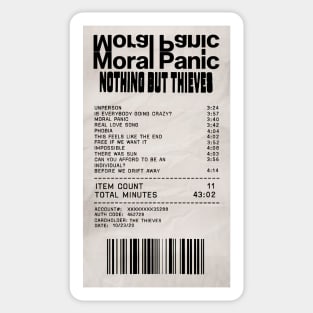 Moral Panic Receipt #1 Sticker